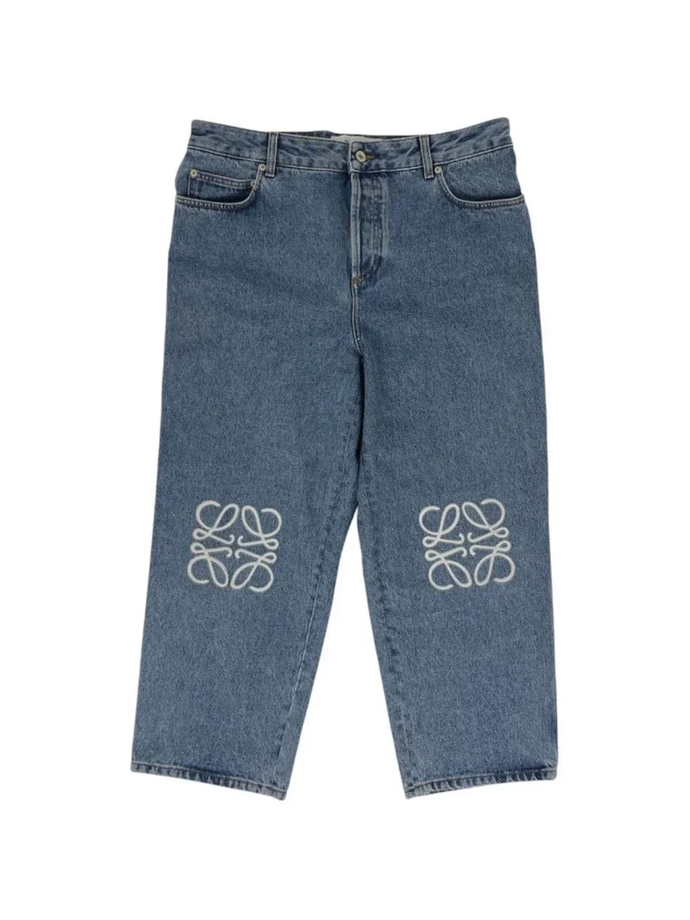 Loewe Anagram Denim Pants Blue